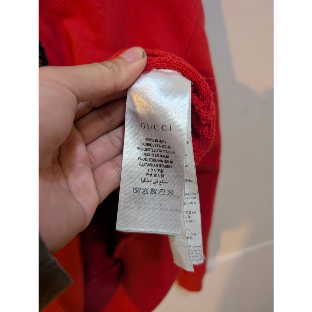 Gucci Year of the Dog 2018 Alessandro Michele Embroidered Graphic Hoodie Sz M - Picture 5 of 8